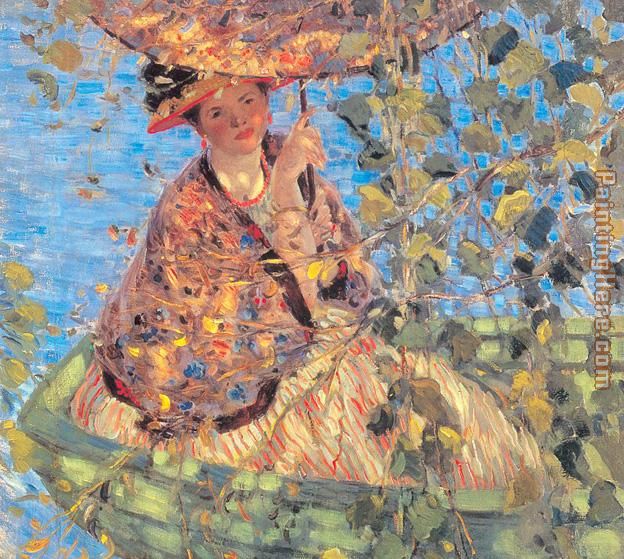 Through the Vines painting - Frederick Carl Frieseke Through the Vines art painting